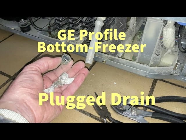 Ge Profile Bottom Freezer Clogged Defrost Drain: Easy Solutions to Unblock Your Drain!